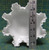 Vintage Fenton White Hobnail Milk Glass Ruffled Crimped Pedestal Dish 5.75"H
