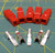 5pk. Powerpole Connectors w/Pins PP45 RED #10-14 AWG 45A 10/14 AWG CONT
