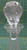 Vintage Crystal Hand Cut Diamond Pattern Ships Decanter with Stopper 11.25"H 7"D