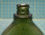 Vintage Antique Olive Green Glass Bottle Plastic Cap, Spain, 5-1/8"