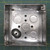 Raco 4" Steel Square Box, 2-1/8" Deep, Sixteen 1/2" KOs, Six TKOs, Raised Ground