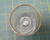 Clear Glass Tumbler with Painted Flashed Gold Rim 3" Tall Cordial Shot Glass