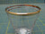 Clear Glass Tumbler with Painted Flashed Gold Rim 3" Tall Cordial Shot Glass