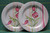 (2) Alpine Cuisine Fine Melamine Pink Tiger Lily of Valley Dinner Plate 10.75"D