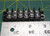 Panel Mount Barrier Electrical Terminal Block 2 Row 6 Position 2.92in Length 