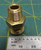 1/2" Male SAE X 1/8" Male NPT Brass Straight Reducer Adapter Pipe Hex Fitting