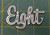 Vintage Chrome Oldsmobile "Eight" Script Emblem 2-1/4" X 1-1/2" P/N 386822