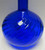 Pairpoint Cobalt Glass Zanesville Swirl Style Hand-Blown Glass Vase 7.3" Tall