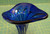 11.5" Tall Cobalt Blue Glass Vase Jack In The Pulpit Style Vase