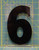 Number (6) 7" x 4-1/2" Acrylic Wagner Zip-Change Marquee Sign Changeable Letter