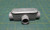 1/2" T-Type Enamel-Coated Aluminum Conduit Body w/ Steel Cover & Gasket 4.1CU IN