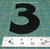 Number (3) 7" x 4-1/2" Acrylic Wagner Zip-Change Marquee Sign Changeable Letter