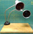 Carlisle HL8285B FlexiGlow Aluminum Dual Arm Heat Lamp with Cutting Board