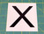 Lot of 25 "X" 4" Safety Stickers / I.D. Markers Multi-Purpose 