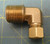 Parker Hannifin 3/8" Tube OD x 1/2" Male NPT Brass 90° Elbow Pipe Fitting