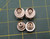 Mixed Lot of 4 Coaxial Adapter Female to Female Pressurized Bulkheads