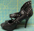 Bumper Women's High Heel Two Tone Pump Black Size 8 KAKOA79