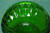 Vintage Jeannette Windsor Green Flashed Glass Pedestal Dish Compote Bowl 6" Diam