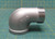 2" NPT Female to Male 304 Stainless Steel 90° Elbow Fitting, Capp-150, 5" Length