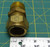 1" Brass NPT Straight Adapter Fitting With Hex Nut 1" ID Tube End