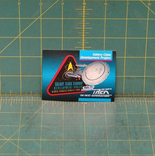 Star Trek The Next Generation Trading Card #47 Galaxy Class Development Project
