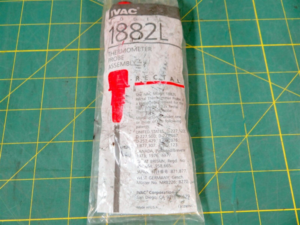 IVAC Model 1882L Rectal Thermometer Probe Assembly