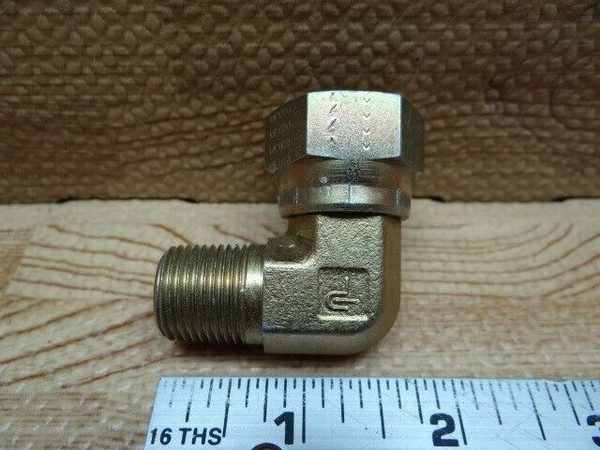 Parker 8 X6EF-S Hydraulic Fitting 90° Union Swivel Elbow, Male/Female Connection