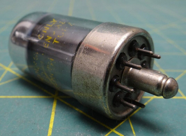 Zenith Preamp Vacuum Tube Gray Plate 14R7 Square Get