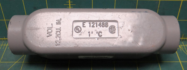 BWF 1" Die Cast Aluminum Type C NPT Threaded Electrical Conduit Body with Cover