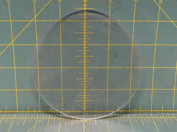 4-1/2" Diameter Acrylic Replacement Gauge Face Sight Glass 0.1" Thick