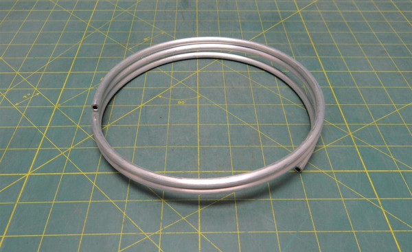 1/4" OD Soft Aluminum Gauge Tubing Accessory 5' Coil Dwyer 2000-009