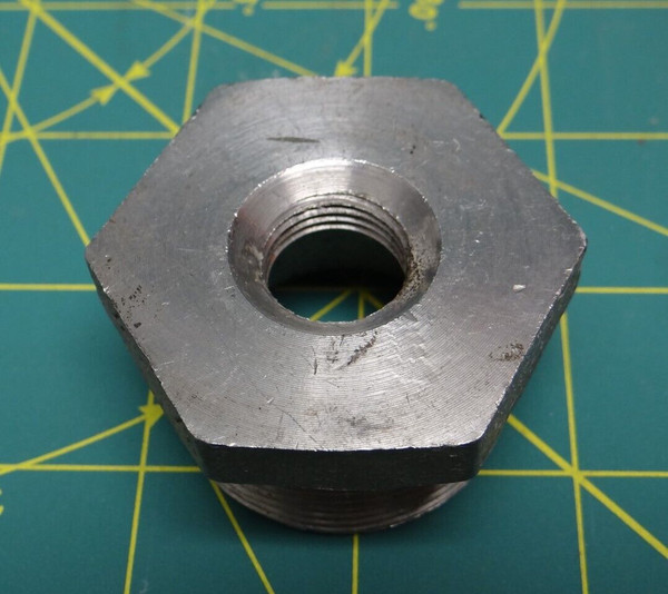 Hex Head Reducer Bushing 1-1/4" Male NPT x 3/8" Female NPT 316