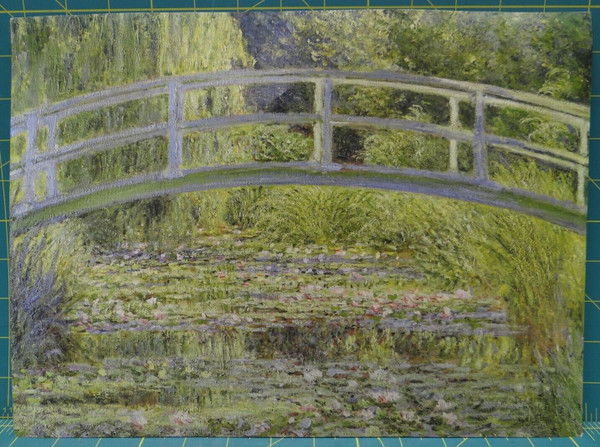 Painting No. 4 The Water-Lily Pond by Claude Monet 13-3/8" x 9-3/4" Lithograph