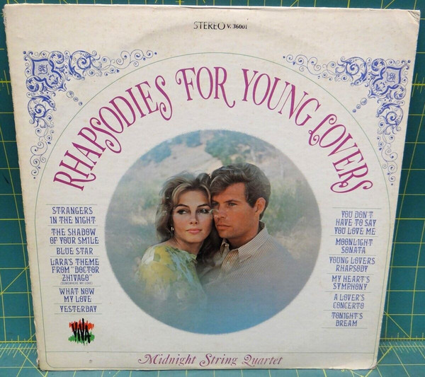 Midnight String Quartet – Rhapsodies For Young Lovers 1966 Vinyl LP Viva V-36001