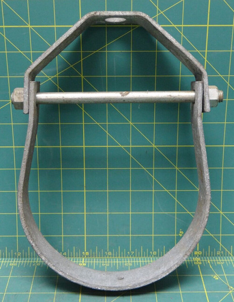 Lg. Steel Clevis Pipe Hanger 6-7/8" Inside Diameter, 25/32" Hole Inside Diameter