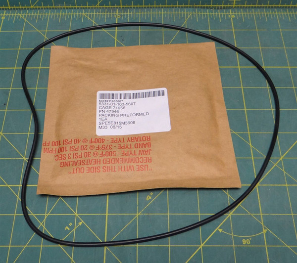 Reliance Motor Piston O-Ring AC 440V 5HP 1750RPM 404833-1-B NSN 5331-01-163-5607