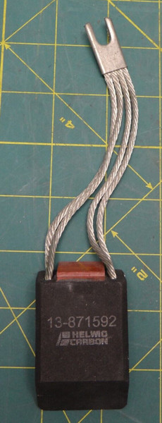 HELWIG CARBON Carbon Brush Electric Motors 13-871592 Bevel Uninsulated Lead 