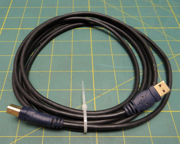 11 Feet Belkin USB to Printer Cable, Black With Blue Connections