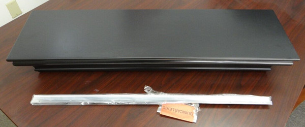 Storehouse 36 Inch Black Pembrooke Floating Shelf Model No. 10VPES36105BL