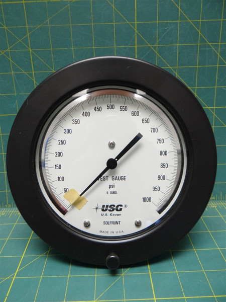 6" USG Solfrunt Test Gauge 0-1000 PSI 132602-1403  6685-00-421-2508