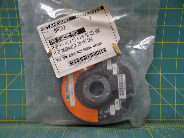 Standard Abrasives 811732 732 Standard (Type 27) Fine Grade 4 1/2" x 7/8" x 1/2"