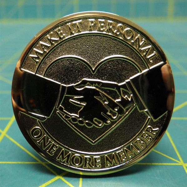 ClubCorp Purpose 2010 Gold Plated Challenge Coin Collectors Medallion 1-1/2"D