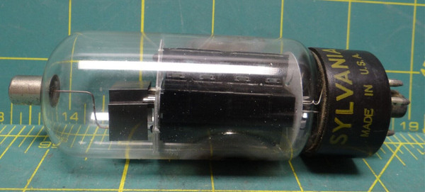 Sylvania 6CD6GA Vacuum Tube USA Black Plate 2 Side