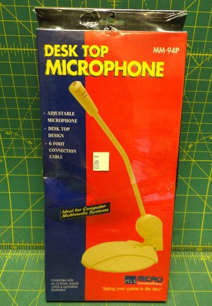 Micro Innovations Desk top Microphone MM-94P Adjustable Desktop Design 3.5 mm