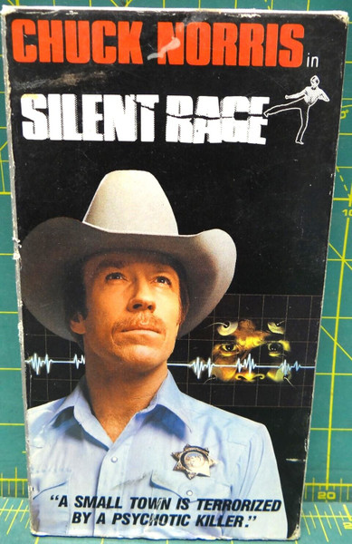 Silent Rage 1989 VHS Tape Rated R Chuck Norris 1hr 43 mins Goodtimes