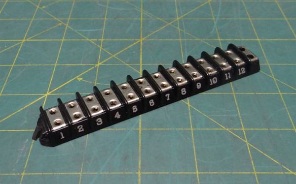  Double Row Barrier Marine Grade Terminal Block, 11 Position Missing Screws