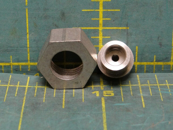 Steel Face Seal Tube Fitting for 3/8" Outer Diameter Tube w/ Nut x 0.08" ID