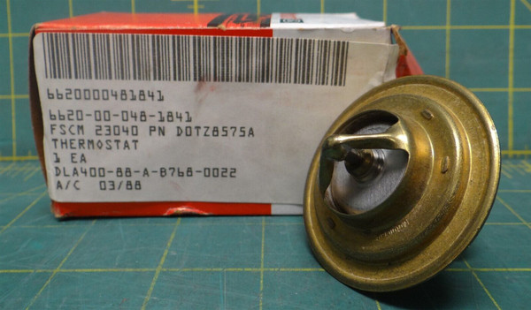 Ford Motorcraft DOTZ8575A Thermostat 2-1/4" Dia 1-3/4" Height 6620-00-048-1841