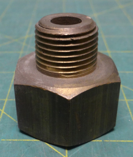 1" Female SAE X 1/2" Male NPT Brass Pipe Fitting Adapter