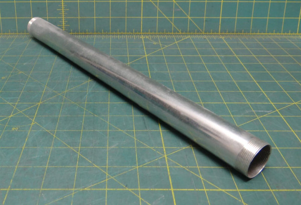 Straight Stainless Steel Pipe 1-1/4 Male NPT 16" Long Threaded Both End Seamless